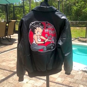 Large Betty Boop Leather Jacket